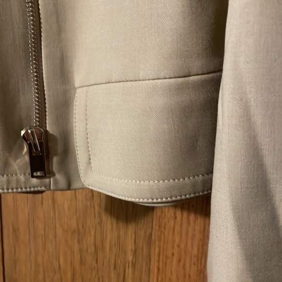 Ann Taylor Bomber Jacket size 10 Tan/Beige - Picture 4 of 6